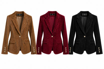 Blazer Cintré effet Velours Chic