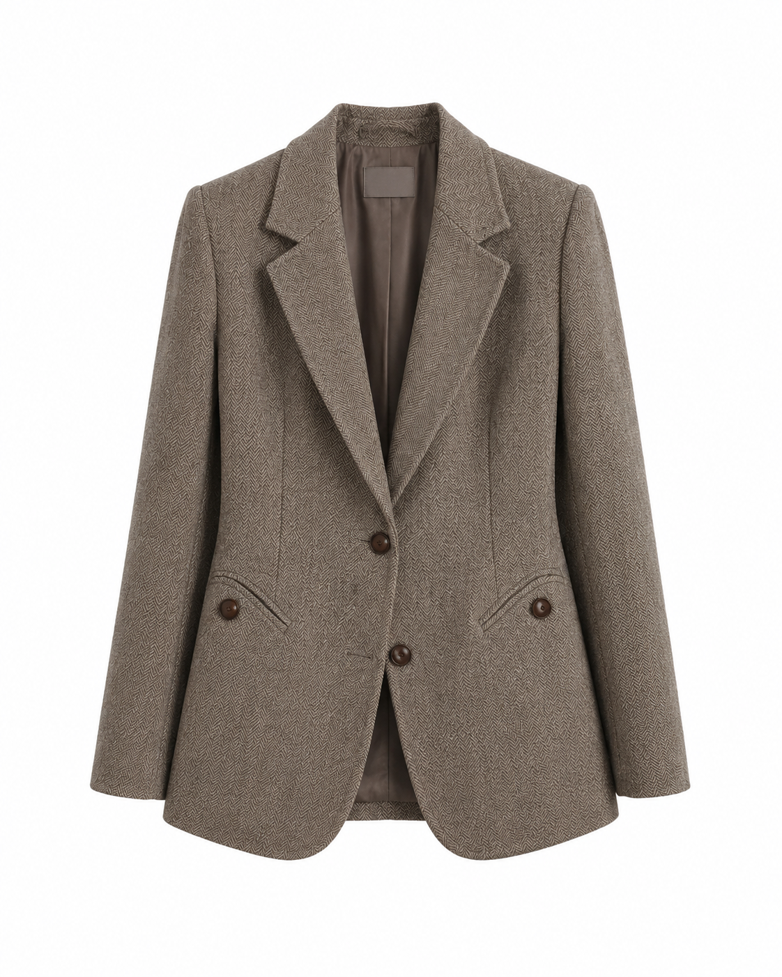 Blazer effet Laine Structurée Chic