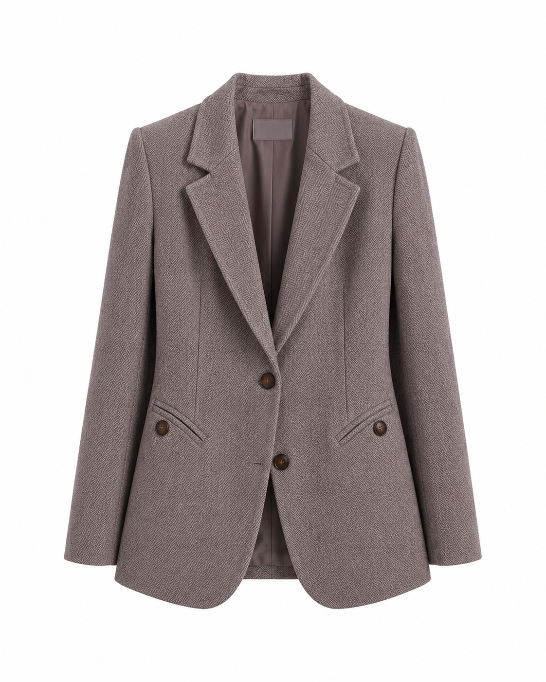 Blazer effet Laine Structurée Chic