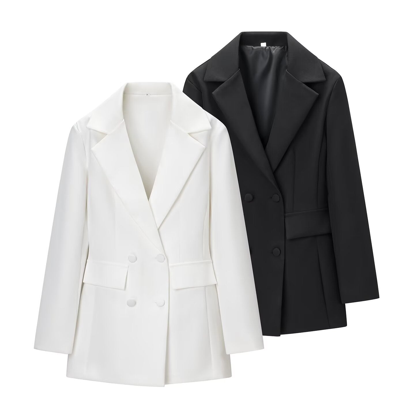 Blazer Long Cintré Élégant