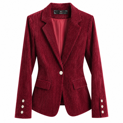 Blazer Cintré effet Velours Chic